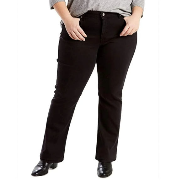 Levi's Denim - Levi's Classic Straight Jeans In Black Wash Size Woman's 16